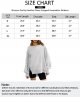 Women's Oversized Crewneck Sweatshirt Pullover Sports Long Sleeve Tops Preppy Clothing