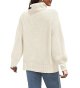 Turtleneck Sweaters for Women Oversized Sweater Chunky Cable Knit Pullover